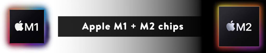 billede af Apple M1 + M2 chips